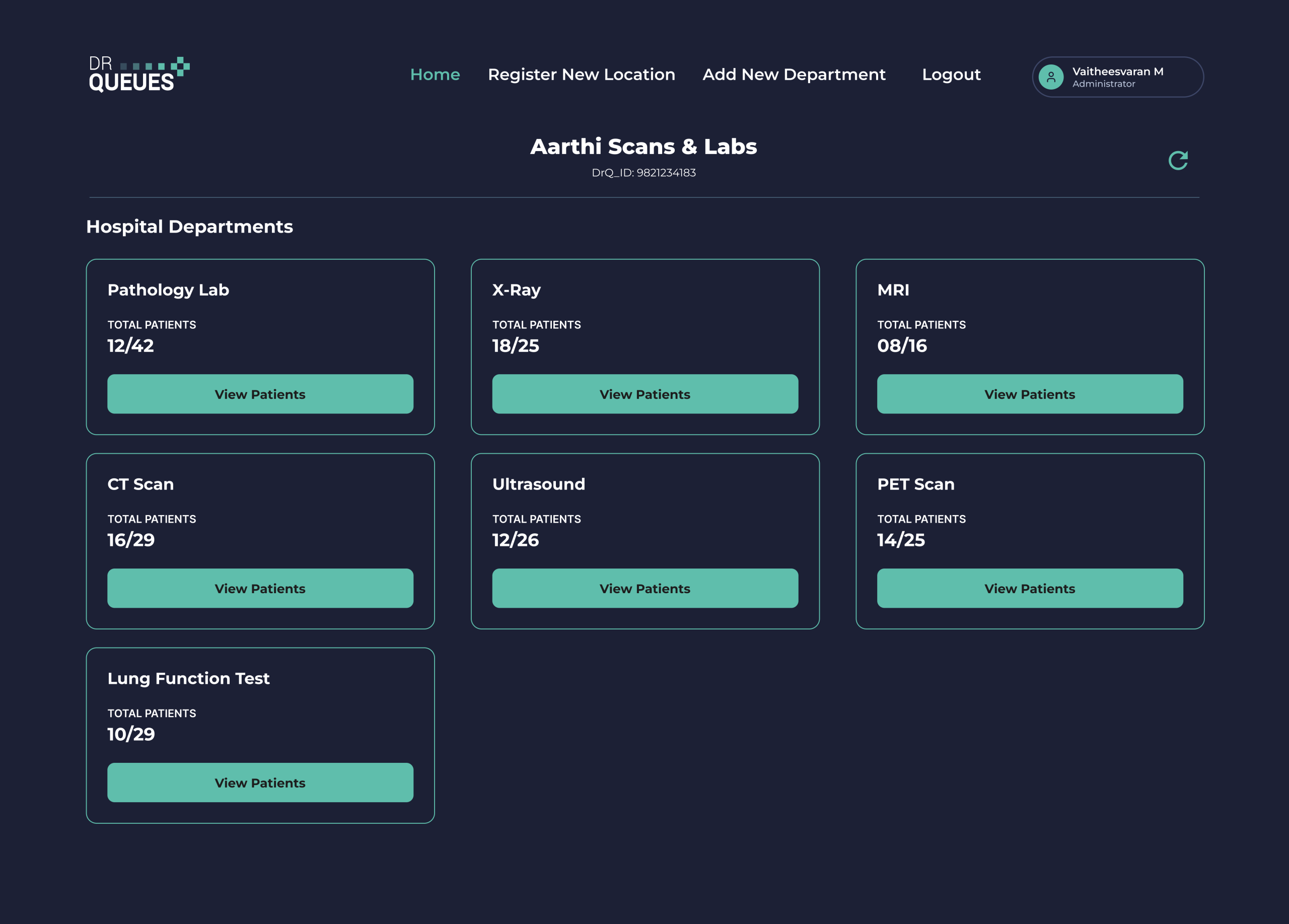 DrQueues Screen View