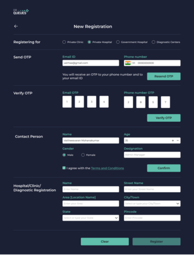 DrQueues Screen View